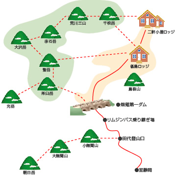 南アルプス送迎マップ